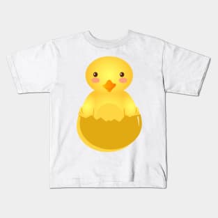 chick egg smile Kids T-Shirt